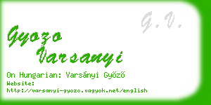 gyozo varsanyi business card